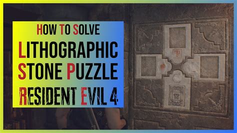 re4 remake stone wall puzzle.